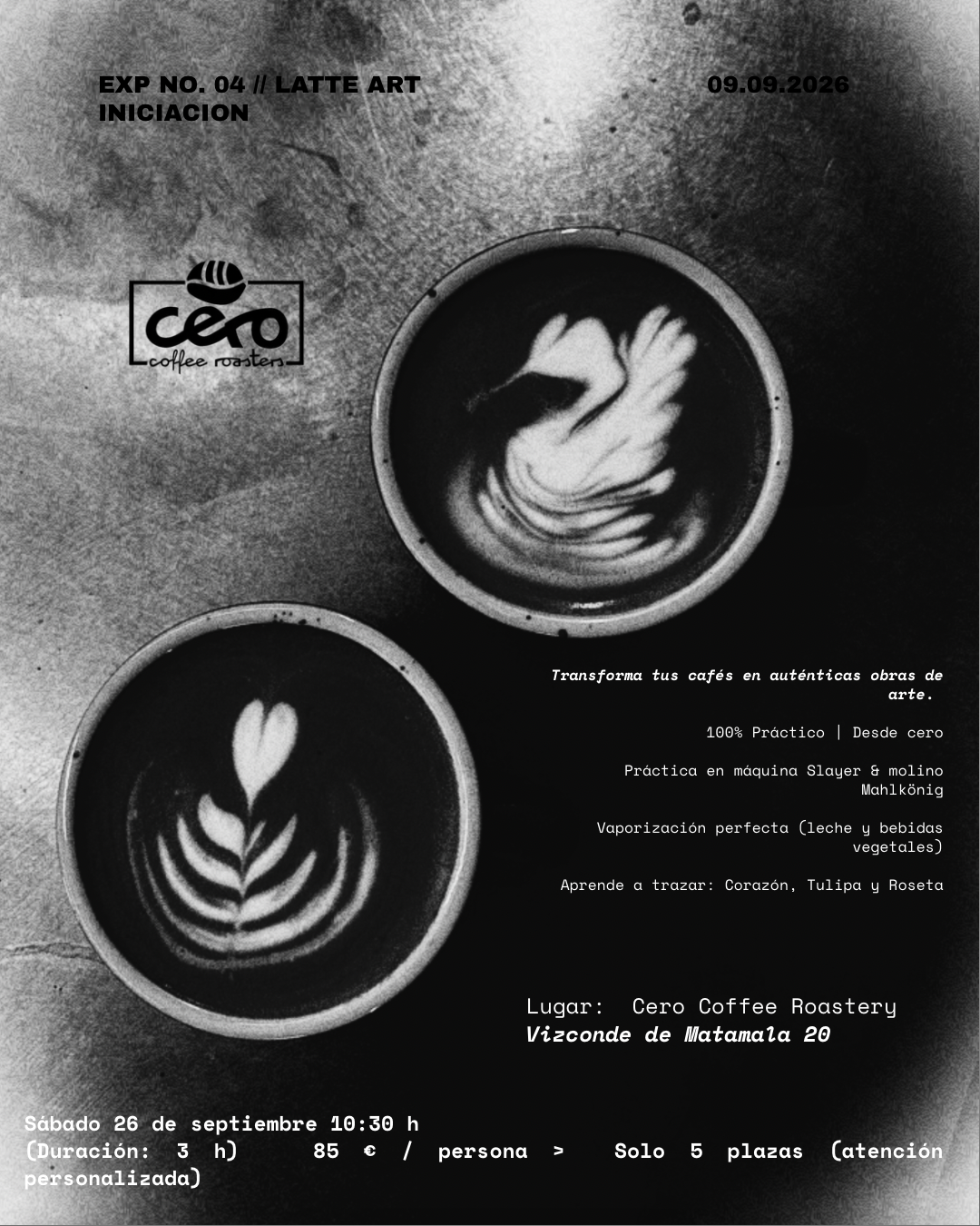 LATTE ART - INICIACIÓN (PRESENCIAL)
