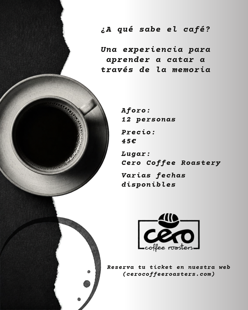 Experiencia de Cata de Café